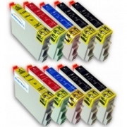 Pack 10 cartuchos de tinta compatible Epson T0441/2/3/4