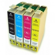 Pack 4 Cartuchos de tinta compatible Epson T1811/2/3/4 (18XL)