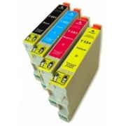 Pack 4 cartuchos de tinta compatible Epson T0551/2/3/4