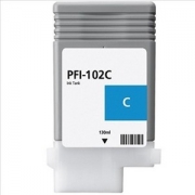 Cartucho de tinta compatible Canon PFI102 cyan 0896B001