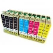 Pack 10 cartuchos de tinta compatible Epson T1811/2/3/4 (18XL)