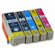 Pack 5 cartuchos de tinta compatible Epson T2621/T2631/2/3/4 (26XL)