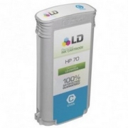 Cartucho de tinta compatible HP 70 Cyan Light C9390A