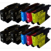 Pack 10 cartuchos de tinta compatible Brother LC1220 XL / LC1240 XL